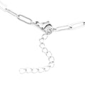 Set of 3 Paper Clip Chain Necklace 16, 20 and 24 Inches in Stainless Steel - Sticky add to cart bar