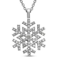Austrian Crystal 0.20 ctw Necklace in Stainless Steel 20 Inches