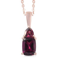 Orissa Rhodolite Garnet Pendant Necklace 20 Inches in Vermeil Rose Gold Over Sterling Silver 2.25 ctw - Sticky add to cart bar