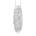 Diamond Pendant Necklace 18 Inches in Platinum Over Sterling Silver 0.50 ctw - Sticky add to cart bar