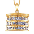 GP Italian Glow Collection Tanzanite 2.20 ctw Pendant Necklace in Vermeil Yellow Gold Over Sterling Silver 20 Inches - Sticky add to cart bar
