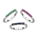 set-of-3-niassa-ruby-tanzanite-and-kagem-zambian-emerald-stackable-ring-in-stainless-steel-size-5.0-1.00-ctw - Sticky add to cart bar
