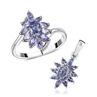 doorbuster-tanzanite-floral-ring-size-5.00-and-pendant-in-platinum-over-sterling-silver-1.85-ctw