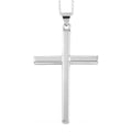 Sterling Silver Cross Pendant Necklace 18 Inches - Sticky add to cart bar