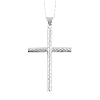 Sterling Silver Cross Pendant Necklace 18 Inches 2.50 Grams