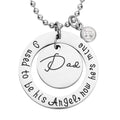 Austrian Crystal Round Pendant Necklace 24 Inches in Stainless Steel - Sticky add to cart bar