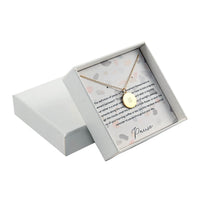 Dainty Pause Pendant Necklace (16-18 Inches) in 14K YG Over Sterling Silver (3.90 g)