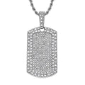 J Francis Embellished with Crystal by Swarovski Pendant Necklace 24 Inches in Silvertone - Sticky add to cart bar