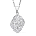 Simulated Diamond Butterfly Pendant Necklace 20 Inches in Rhodium Over Sterling Silver and Stainless Steel - Sticky add to cart bar