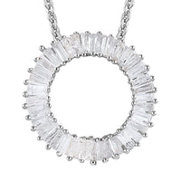 Diamond Circle Pendant Necklace
