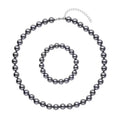 Terahertz Trapezoid Round Beaded Stretch Bracelet and Necklace 18 Inches in Rhodium Over Sterling Silver 370.00 ctw - Sticky add to cart bar
