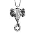 Elephant Head Pendant Necklace (24 Inches) in Stainless Steel - Sticky add to cart bar