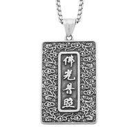 Elephant Head Pendant Necklace (24 Inches) in Stainless Steel