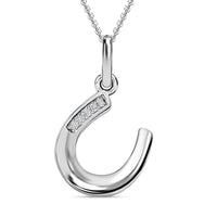Natural White Zircon Pendant Necklace 20 Inches in Platinum Over Sterling Silver