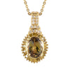 Natural Golden Tanzanite & Yellow Diamond