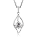 Brazilian Petalite Solitaire Pendant in Sterling Silver with Stainless Steel Necklace 20 Inches 0.75 ctw - Sticky add to cart bar