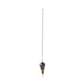 Multi Gemstone Chakra Button Pendulum Pendant in Silvertone with Sterling Silver Chain (7.5 Inches) 50.30 ctw - Sticky add to cart bar
