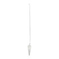 Quartz Crystal 6 Face Pendulum Pendant with Chain (7 Inches) in Silvertone and Sterling Silver, Quartz Pendant, Birthday Anniversary Gift 49.00 ctw - Sticky add to cart bar