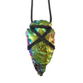 Drusy Rainbow Plated 14.00 ctw Arrowhead Pendant Necklace 30 Inches - Sticky add to cart bar