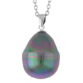 Shell Pearl Solitaire Pendant In Sterling Silver with Stainless Steel  Necklace 20 Inches - Sticky add to cart bar