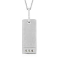 Marvelous Meteorite and Bohemian Moldavite 0.10 ctw Pendant in Sterling Silver with Stainless Steel Necklace 20 Inches - Sticky add to cart bar