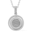 Marvelous Meteorite Round Shape Pendant Necklace 20 Inches in Stainless Steel - Sticky add to cart bar