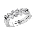 Iliana 18K White Gold G-H SI1 Diamond Set of 2 Half Eternity Band Ring (Size 7.0) 4.10 Grams 0.33 ctw - Sticky add to cart bar