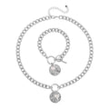 Freshwater Pearl Necklace 20 Inches and Bracelet 7.50 In in Silvertone - Sticky add to cart bar