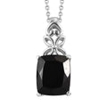 D'Joy Australian Black Tourmaline 5.85 ctw Solitaire Pendant Necklace in Stainless Steel 20 Inches, Tarnish-Free, Waterproof, Sweat Proof Jewelry - Sticky add to cart bar