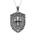 Bali Legacy Sterling Silver Cross Men's Pendant Necklace 24 Inches 13.65 Grams - Sticky add to cart bar