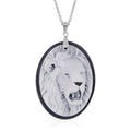 Cameo Pendant Sterling Silver with Stainless Steel Necklace 20 Inches 19.00 ctw - Sticky add to cart bar