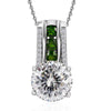 Moissanite & Chrome Diopside