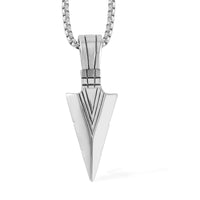Cross Pendant Necklace 27.5 Inches in Stainless Steel