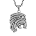Compass Look Pendant Necklace 27.5 Inches in Black Oxidized Stainless Steel - Sticky add to cart bar