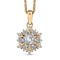 Moissantie Pendant Necklace 20 Inches in Vermeil Yellow Gold Over Sterling Silver 0.70 ctw - Sticky add to cart bar