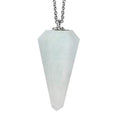 Karis Sinuate Cabs Pendant Necklace 20 Inches in Platinum Bond and Stainless Steel 68.85 ctw - Sticky add to cart bar