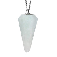 Karis Sinuate Cabs Pendant Necklace 20 Inches in Platinum Bond and Stainless Steel 68.85 ctw
