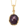 GP Celestial Dream Collection Indian Star Ruby Pendant Necklace 20In in Vermeil YG Over Sterling Silver 8.75 ctw - Sticky add to cart bar