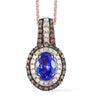Tanzanite with Champagne Diamond