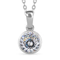 100 Facet Strontium Titanate Solitaire Pendant Necklace 20 Inches in Platinum Over Sterling Silver 3.10 ctw - Sticky add to cart bar