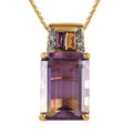 Premium Anahi Ametrine Pendant Necklace, Multi Gemstone Accents Pendant Necklace, 20 Inch Pendant Necklace, Vermeil Yellow Gold Over Sterling Silver Necklace 7.10 ctw - Sticky add to cart bar