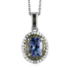 Peacock Tanzanite & Green Diamond