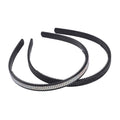 Resin, Mystic White and Black Austrian Crystal Set of 2 Hair Hoop - Sticky add to cart bar