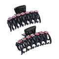 Set of 2 Resin, Multi Color Austrian Crystal Hair Claw Clip - Sticky add to cart bar