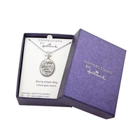Love You More Engraved Pendant Necklace in Stainless Steel 18 Inches