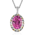 Karis Radiant Orchid Quartz (Triplet) Pendant in 18K YG Plated, Platinum Bond with Stainless Steel Necklace 20 Inches 6.40 ctw - Sticky add to cart bar