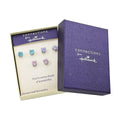 Sparkling Serenity Set of 3 Simulated Diamond Solitaire Stud Earrings in Stainless Steel - Sticky add to cart bar
