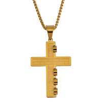 Stylized Cross Pendant Necklace 24 Inches