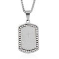 Austrian Crystal Cross with Bible Pendant Necklace (24 Inches) in Stainless Steel - Sticky add to cart bar