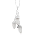 Crystal Pendant Necklace 28-30 Inches in Silvertone 27.50 ctw - Sticky add to cart bar